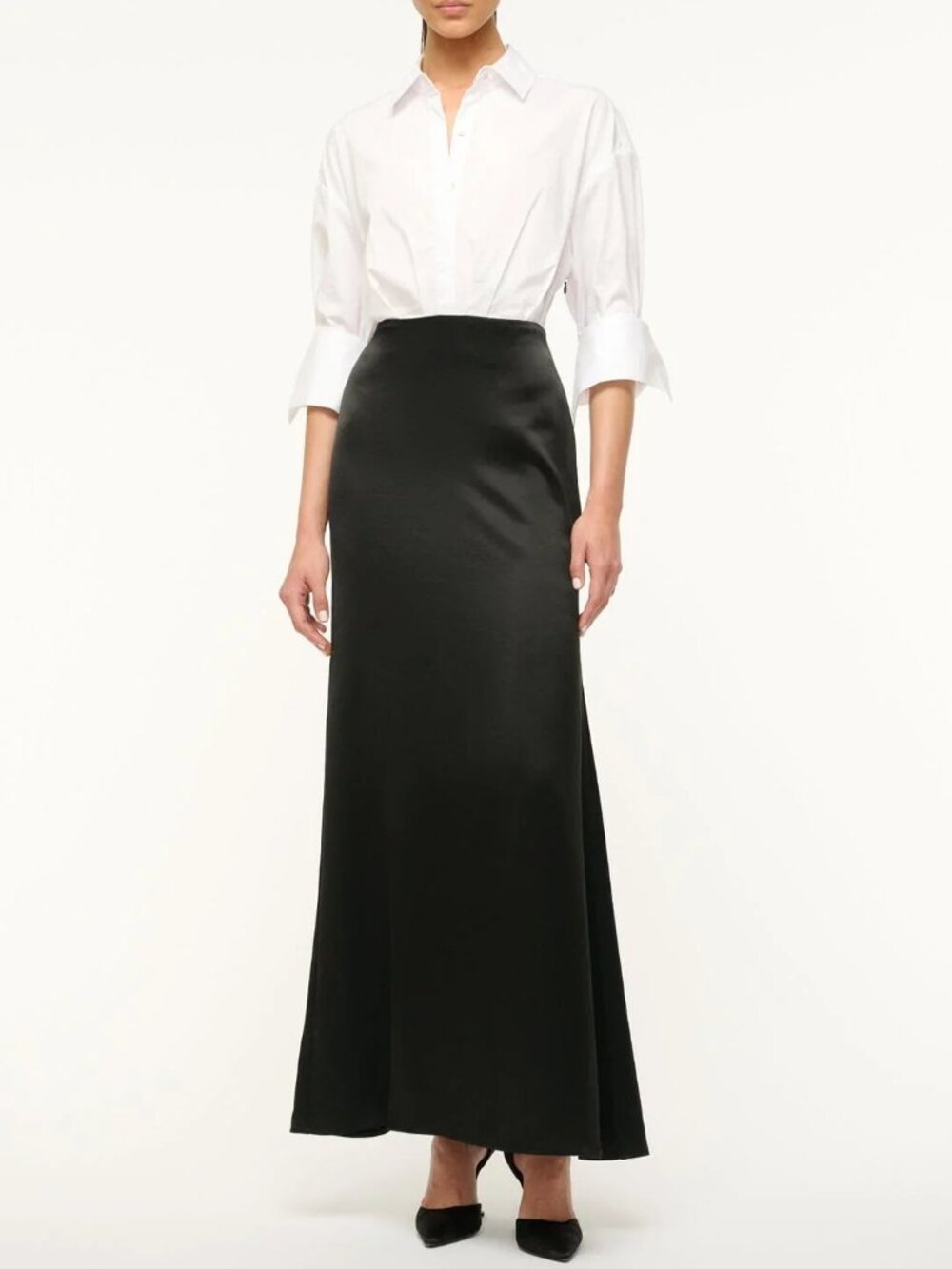 Staud nile color blocked maxi dress
